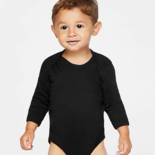 Infant Long Sleeve Baby Rib Bodysuit Thumbnail